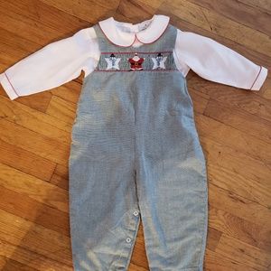 Smocked Christmas longall